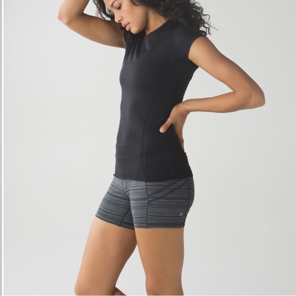 Lululemon What The Sport Short
Cyber Stripe Deep Coal Black - Picture 3 of 9